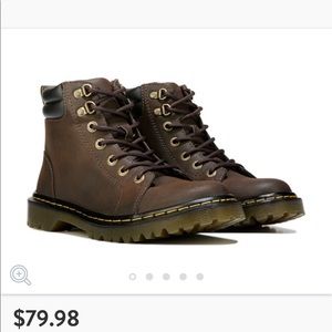 BROWN COMBAT DR MARTEN - SIZE 7